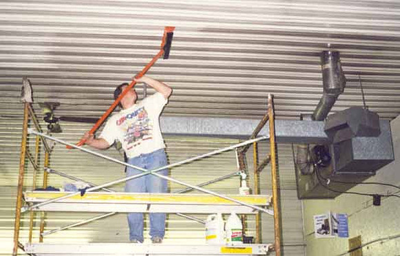 Ceiling sweeping